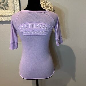 Lavender lilac purple Armani exchange shirt